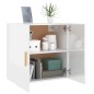 vidaXL Wandschrank Hochglanz-Weiß 60x30x60 cm Holzwerkstoff vidaXL Wandschrank Hochglanz-Weiß 60x30x60 cm Holzwerkstoff