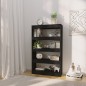 vidaXL Bücherregal/Raumteiler Schwarz 80x30x135 cm Holzwerkstoff vidaXL Bücherregal/Raumteiler Schwarz 80x30x135 cm Holzwerkstoff