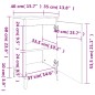 vidaXL Nachttische 2 Stk. Braun Eichen-Optik 40x35x70 cm Holzwerkstoff vidaXL Nachttische 2 Stk. Braun Eichen-Optik 40x35x70 cm Holzwerkstoff