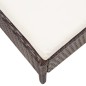 3-tlg. Garten-Lounge-Set mit Auflagen Poly Rattan Braun 3-tlg. Garten-Lounge-Set mit Auflagen Poly Rattan Braun