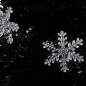 vidaXL Weihnachtsbaum mit LED-Schneeflocken Schwarz 64 cm Fiberoptik vidaXL Weihnachtsbaum mit LED-Schneeflocken Schwarz 64 cm Fiberoptik