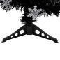 vidaXL Weihnachtsbaum mit LED-Schneeflocken Schwarz 64 cm Fiberoptik vidaXL Weihnachtsbaum mit LED-Schneeflocken Schwarz 64 cm Fiberoptik