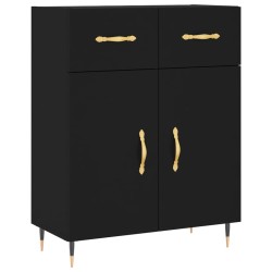 vidaXL Sideboard Schwarz 69,5x34x90 cm Holzwerkstoff