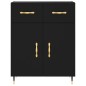 vidaXL Sideboard Schwarz 69,5x34x90 cm Holzwerkstoff