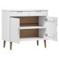 vidaXL Sideboard MOLDE Weiß 90x40x80 cm Massivholz Kiefer vidaXL Sideboard MOLDE Weiß 90x40x80 cm Massivholz Kiefer