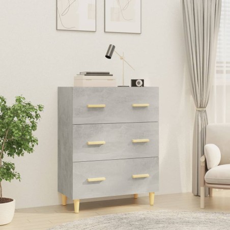 vidaXL Sideboard Betongrau 70x34x90 cm Holzwerkstoff