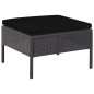 5-tlg. Garten-Sofagarnitur mit Auflagen Poly Rattan Schwarz 5-tlg. Garten-Sofagarnitur mit Auflagen Poly Rattan Schwarz