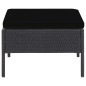 5-tlg. Garten-Sofagarnitur mit Auflagen Poly Rattan Schwarz 5-tlg. Garten-Sofagarnitur mit Auflagen Poly Rattan Schwarz