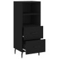 vidaXL Sideboard Schwarz 34,5x34x90 cm Holzwerkstoff vidaXL Sideboard Schwarz 34,5x34x90 cm Holzwerkstoff