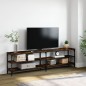vidaXL TV-Schrank Räuchereiche 180x30x50 cm Holzwerkstoff und Metall vidaXL TV-Schrank Räuchereiche 180x30x50 cm Holzwerkstoff und Metall