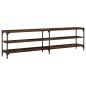 vidaXL TV-Schrank Räuchereiche 180x30x50 cm Holzwerkstoff und Metall vidaXL TV-Schrank Räuchereiche 180x30x50 cm Holzwerkstoff und Metall