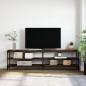 vidaXL TV-Schrank Räuchereiche 180x30x50 cm Holzwerkstoff und Metall vidaXL TV-Schrank Räuchereiche 180x30x50 cm Holzwerkstoff und Metall