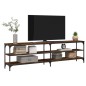 vidaXL TV-Schrank Räuchereiche 180x30x50 cm Holzwerkstoff und Metall vidaXL TV-Schrank Räuchereiche 180x30x50 cm Holzwerkstoff und Metall