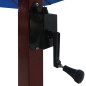 vidaXL Ampelschirm mit Holzmast 400×300 cm Blau