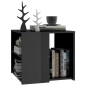 vidaXL Beistelltisch Hochglanz-Grau 50x50x45 cm Holzwerkstoff vidaXL Beistelltisch Hochglanz-Grau 50x50x45 cm Holzwerkstoff