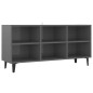 vidaXL TV-Schrank mit Metallbeinen Hochglanz-Grau 103,5x30x50 cm vidaXL TV-Schrank mit Metallbeinen Hochglanz-Grau 103,5x30x50 cm