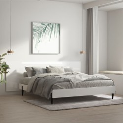 vidaXL Kopfteil Hochglanz-Weiß 240x1,5x80 cm Holzwerkstoff
