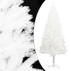 vidaXL Künstlicher Weihnachtsbaum Naturgetreue Nadeln Weiß 210 cm 
