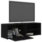 vidaXL TV-Schrank Schwarz 120x34x37 cm Holzwerkstoff vidaXL TV-Schrank Schwarz 120x34x37 cm Holzwerkstoff