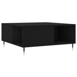vidaXL Couchtisch Schwarz 80x80x36,5 cm Holzwerkstoff