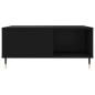 vidaXL Couchtisch Schwarz 80x80x36,5 cm Holzwerkstoff vidaXL Couchtisch Schwarz 80x80x36,5 cm Holzwerkstoff