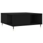 vidaXL Couchtisch Schwarz 80x80x36,5 cm Holzwerkstoff vidaXL Couchtisch Schwarz 80x80x36,5 cm Holzwerkstoff