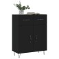 vidaXL Sideboard Schwarz 69,5x34x90 cm Holzwerkstoff vidaXL Sideboard Schwarz 69,5x34x90 cm Holzwerkstoff