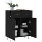 vidaXL Sideboard Schwarz 69,5x34x90 cm Holzwerkstoff vidaXL Sideboard Schwarz 69,5x34x90 cm Holzwerkstoff