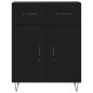 vidaXL Sideboard Schwarz 69,5x34x90 cm Holzwerkstoff vidaXL Sideboard Schwarz 69,5x34x90 cm Holzwerkstoff