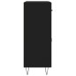 vidaXL Sideboard Schwarz 69,5x34x90 cm Holzwerkstoff vidaXL Sideboard Schwarz 69,5x34x90 cm Holzwerkstoff