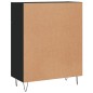 vidaXL Sideboard Schwarz 69,5x34x90 cm Holzwerkstoff vidaXL Sideboard Schwarz 69,5x34x90 cm Holzwerkstoff