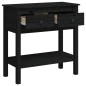 vidaXL Konsolentisch Schwarz 75x35x75 cm Massivholz Kiefer vidaXL Konsolentisch Schwarz 75x35x75 cm Massivholz Kiefer