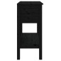 vidaXL Konsolentisch Schwarz 75x35x75 cm Massivholz Kiefer vidaXL Konsolentisch Schwarz 75x35x75 cm Massivholz Kiefer