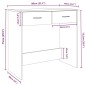 vidaXL Schreibtisch Grau Sonoma 80x40x75 cm Holzwerkstoff vidaXL Schreibtisch Grau Sonoma 80x40x75 cm Holzwerkstoff