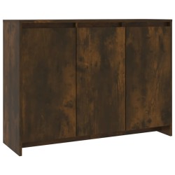 vidaXL Sideboard Räuchereiche 102x33x75 cm Holzwerkstoff