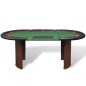 vidaXL Pokertisch für 10 Spieler mit Dealerbereich und Chipablage Grün vidaXL Pokertisch für 10 Spieler mit Dealerbereich und Chipablage Grün