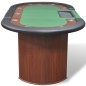vidaXL Pokertisch für 10 Spieler mit Dealerbereich und Chipablage Grün vidaXL Pokertisch für 10 Spieler mit Dealerbereich und Chipablage Grün