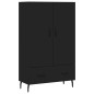 vidaXL Highboard Schwarz 69,5x31x115 cm Holzwerkstoff vidaXL Highboard Schwarz 69,5x31x115 cm Holzwerkstoff