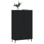 vidaXL Highboard Schwarz 69,5x31x115 cm Holzwerkstoff vidaXL Highboard Schwarz 69,5x31x115 cm Holzwerkstoff