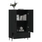 vidaXL Highboard Schwarz 69,5x31x115 cm Holzwerkstoff vidaXL Highboard Schwarz 69,5x31x115 cm Holzwerkstoff