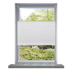 Plissee Faltrollo Rollo Jalousie Plisseerollo klemmen 40x200cm Weiß
