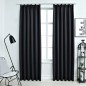 vidaXL Verdunkelungsvorhänge mit Haken 2 Stk. Schwarz 140x225cm vidaXL Verdunkelungsvorhänge mit Haken 2 Stk. Schwarz 140x225cm