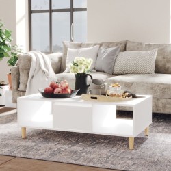vidaXL Couchtisch Weiß 103,5x60x35 cm Holzwerkstoff