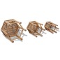 vidaXL Gartenhocker 3 Stk. Bambus vidaXL Gartenhocker 3 Stk. Bambus
