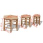 vidaXL Gartenhocker 3 Stk. Bambus vidaXL Gartenhocker 3 Stk. Bambus