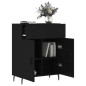 vidaXL Sideboard Schwarz 69,5x34x90 cm Holzwerkstoff vidaXL Sideboard Schwarz 69,5x34x90 cm Holzwerkstoff