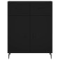 vidaXL Sideboard Schwarz 69,5x34x90 cm Holzwerkstoff vidaXL Sideboard Schwarz 69,5x34x90 cm Holzwerkstoff