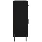 vidaXL Sideboard Schwarz 69,5x34x90 cm Holzwerkstoff vidaXL Sideboard Schwarz 69,5x34x90 cm Holzwerkstoff