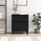 vidaXL Sideboard Schwarz 60x35x70 cm Holzwerkstoff vidaXL Sideboard Schwarz 60x35x70 cm Holzwerkstoff