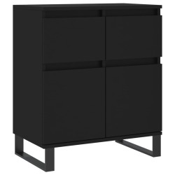 vidaXL Sideboard Schwarz 60x35x70 cm Holzwerkstoff